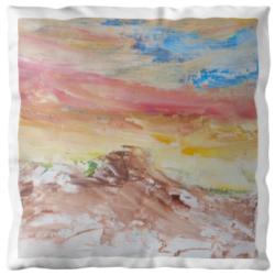 Coussin d’art LIOBAU Touche Partageos 45,7×45,7 – Partageos