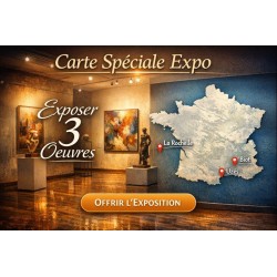 Carte Expo Partageos : offrez une exposition à un artiste (3 œuvres)