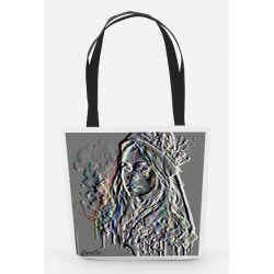 Grand sac zippé Caroll-In 34×47 cm - coton – Partageos