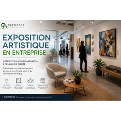 Exposition artistique en entreprise – conception et programmation par Partageos