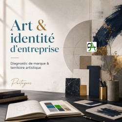 Art et identité d’entreprise – diagnostic de marque et territoire artistique par Partageos