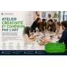 Atelier créativité et cohésion par l’art pour les équipes en entreprise avec Partageos